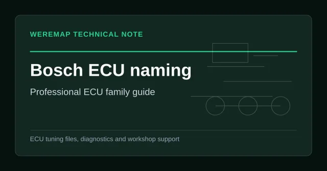 The complete guide to Bosch ECU naming conventions