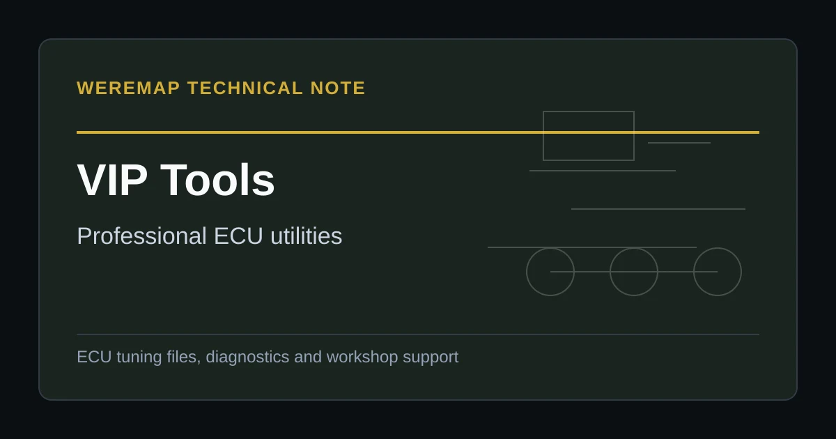VIP Tools: Faster ECU Work for Priority Support Members